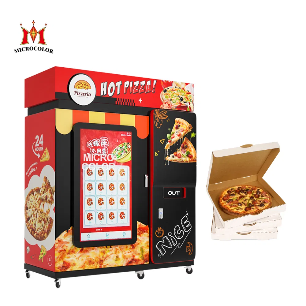 Pizza Vendor Machine Supplier Maquina Expendedora De Pizzas Self Service Vending Machine Fully Automatic Pizza Vending Machine