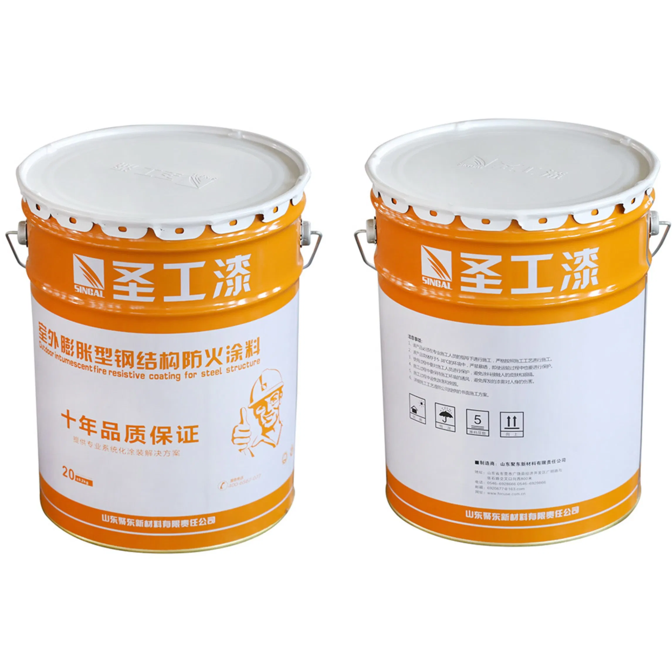 Durable Outdoor Ultra-Thin Intumescent (Oil-based) Fireproof Coating for Steel Structures