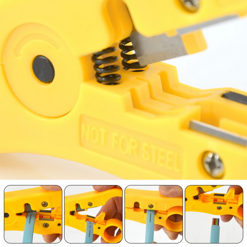 Универсальные автоматические клещи для зачистки и обжима кабеля