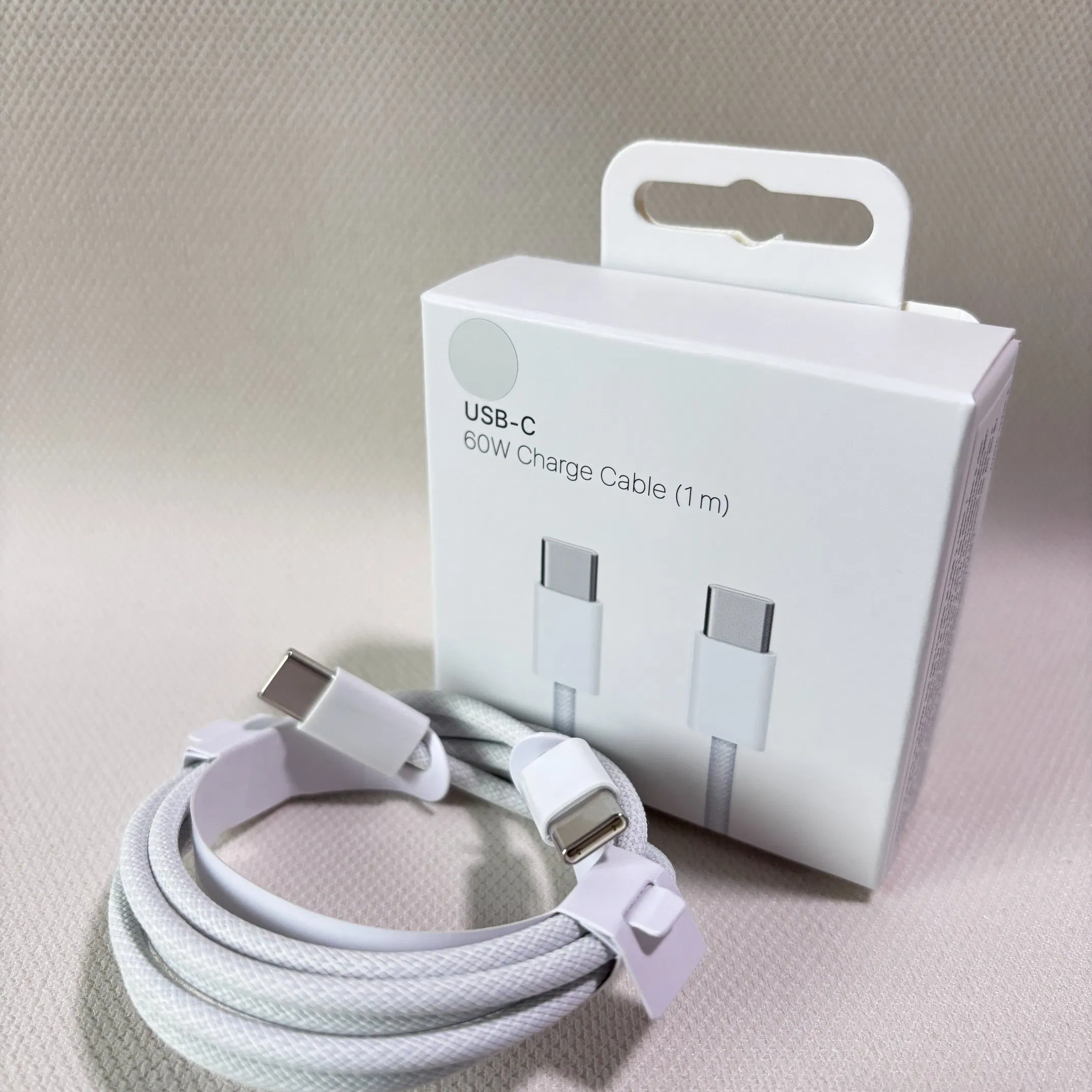 Кабель USB-C — Lightning 60W, 1 метр, для быстрой зарядки
