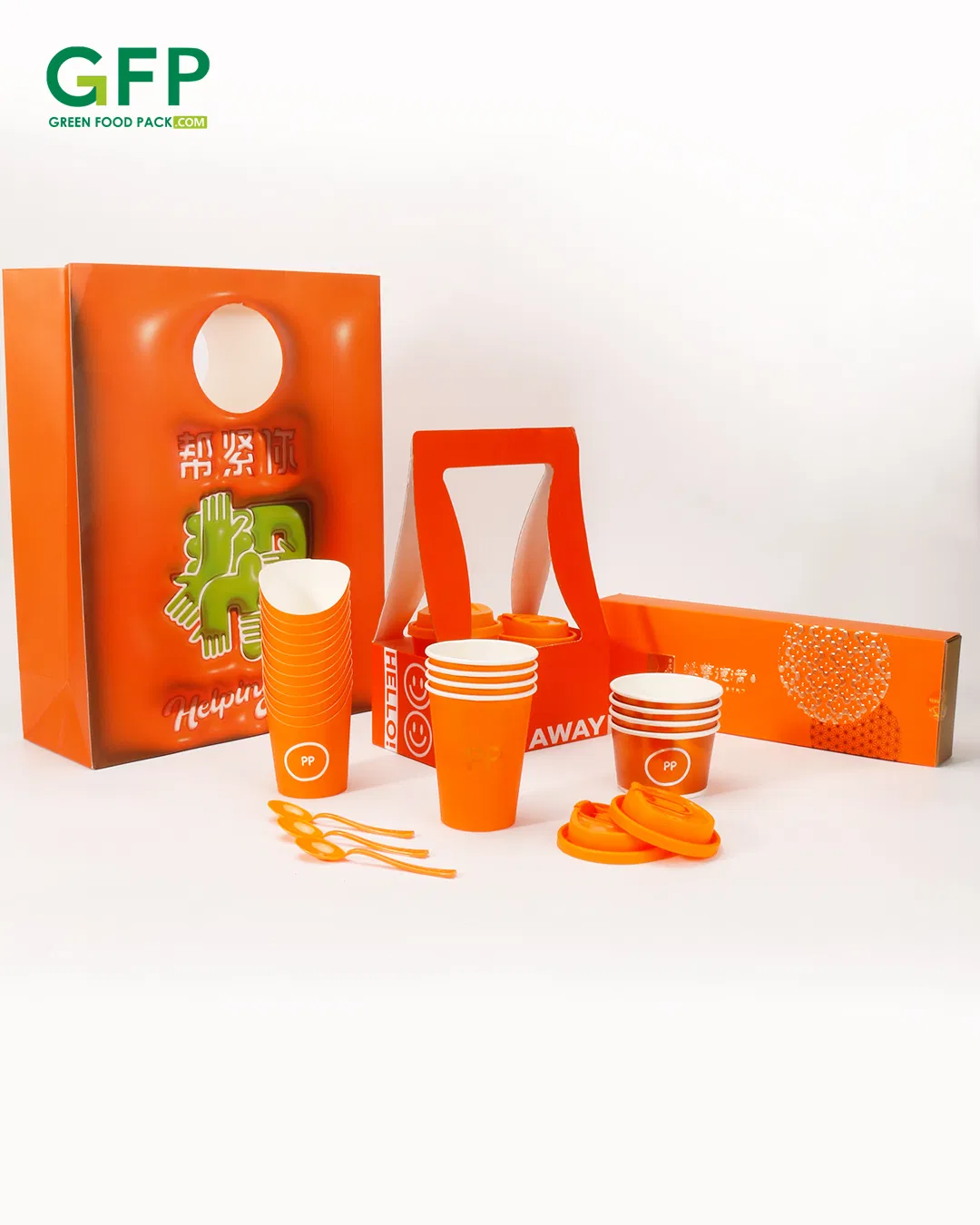 Disposable Takeaway Packaging Ice Cream Container Tubs Paper Cup with Lid