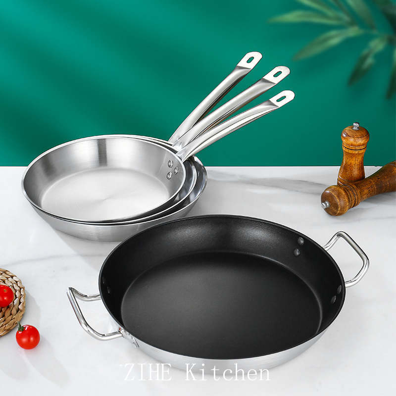 Flat Pancake Non Stick Commercial Frying Pan Large Kitchen Utensil