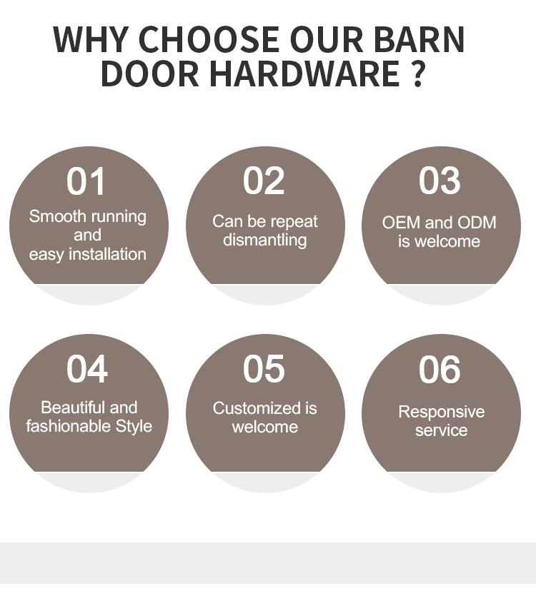 Kitchen Interior Wooden Cabinet Double Sliding Barn Door Hardware