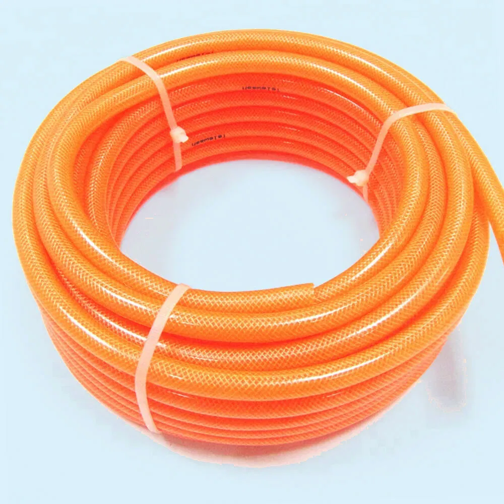 Customized Transparent PVC Braided Gas Hose Non-Toxic Nylon Braided PVC Hose
