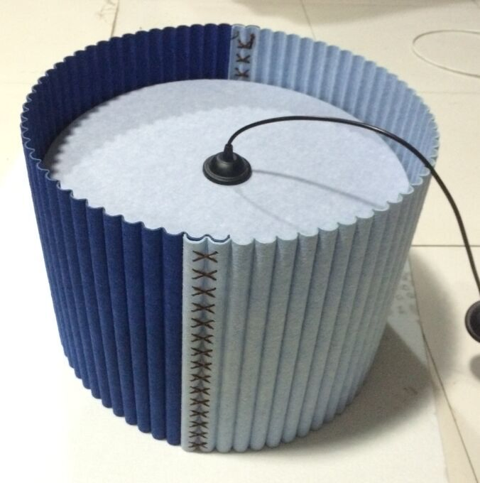 Eco Friendly Bottle Recycled Pet Thermoformed Fabrics Felt Lampshade