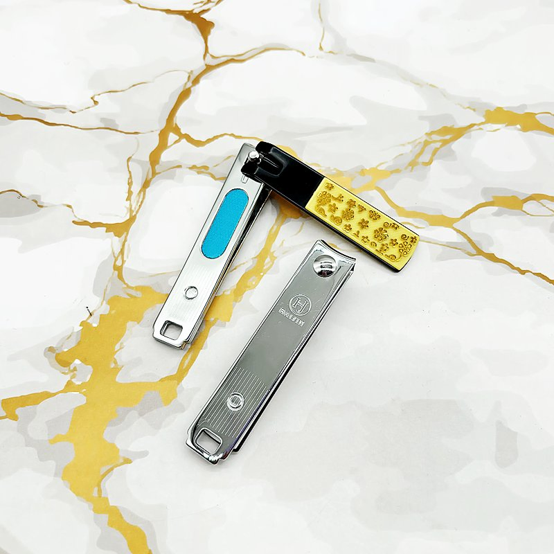 Hj 337b-6 Black Floral Surface Carbon Steel Nail Clippers Spot Nail Tools Multifunctional Home Wholesale