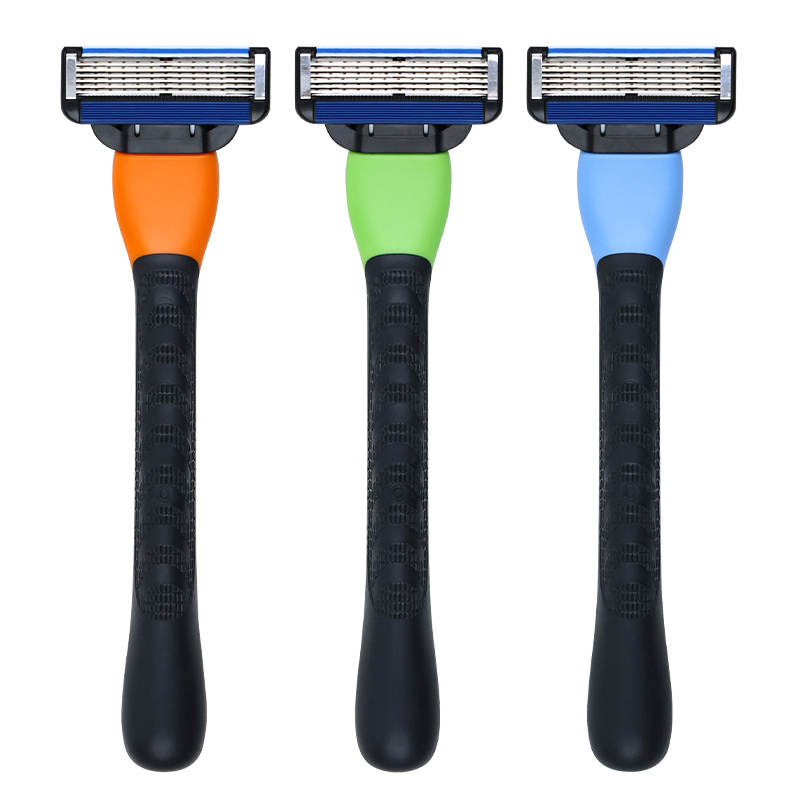 Six Blade Shaving Razor with Refills Customized Color Women Razor with Aloe