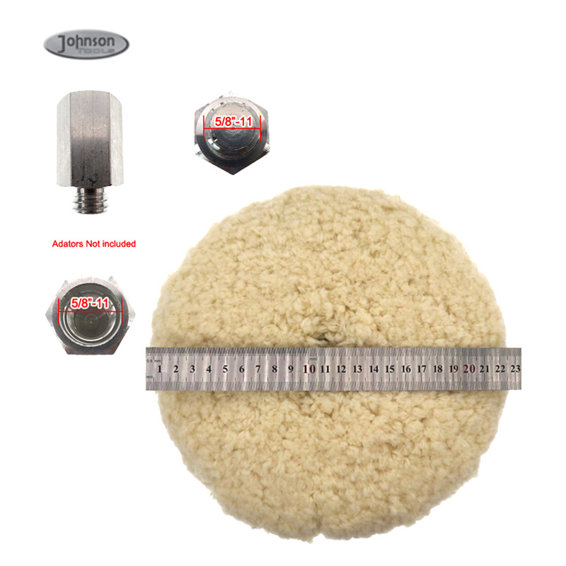 China Best 8 Inch Lambs Wool Polishing Pad/Wool Pad for Car Wax