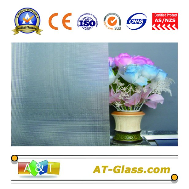 3-8mm Clear Patterned Glass/Tinted Patterned Glass for Window