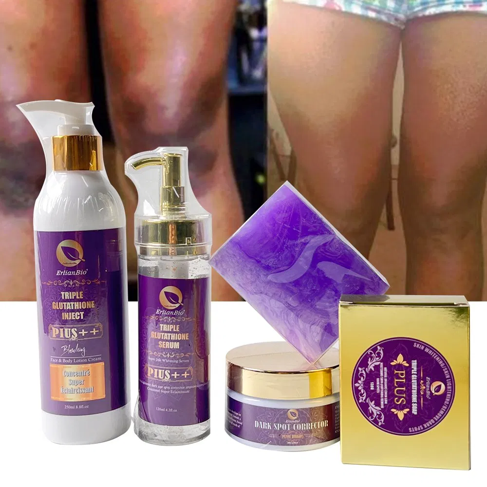 Glutathione Whitening Skin Care Set Private Label OEM/Dom Moisturizing Lightening Anti Aging Remove Dark Spots Glutathione Set