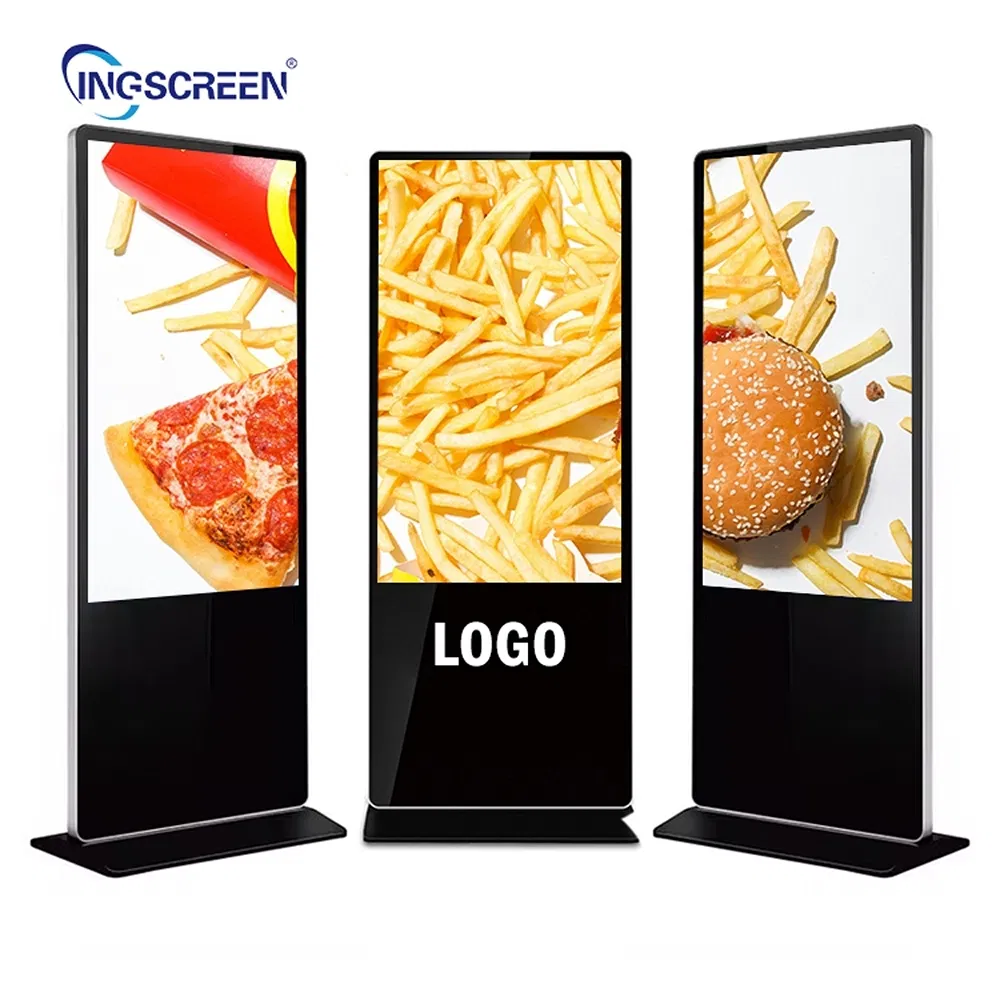 Remote Management Anti-Scratch OEM ODM Custom Vertical LCD Advertising Player