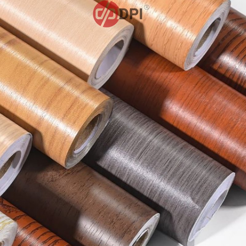 Eco-Friendly Wood Grain Sticker with Embossed Finish for Outdoor Applications
