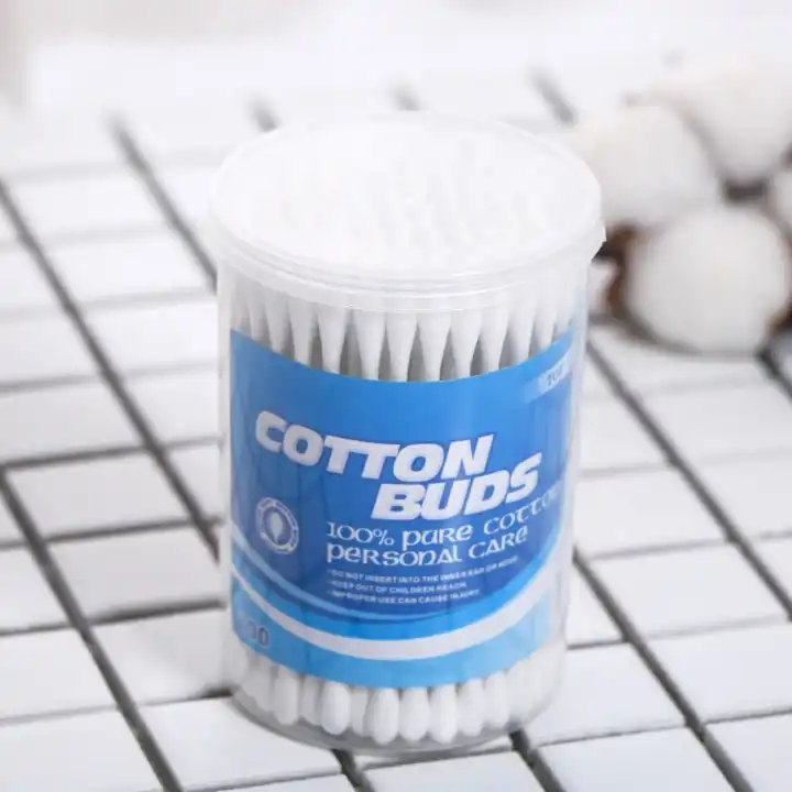 100PCS Wholesale Ear Clean Swabs Eco Bamboo Wooden Stick Cotton Buds