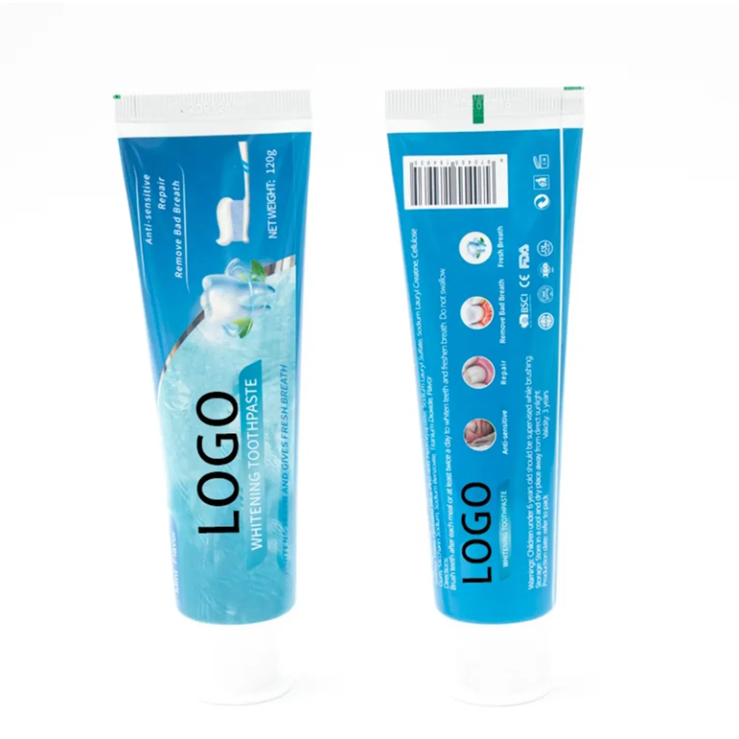 OEM Fluoride Free Gum Bleeding Anti Sensitivity Whitening Toothpaste