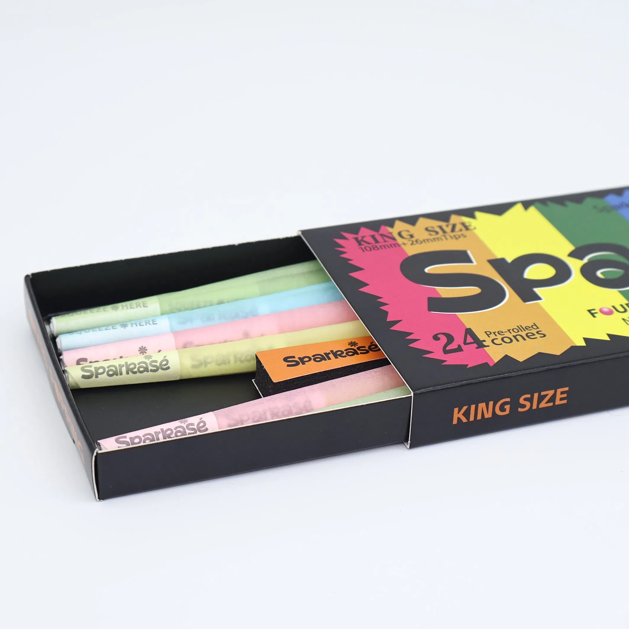 Customized Transparent Cigarette Rolling Paper Smoking Accessories