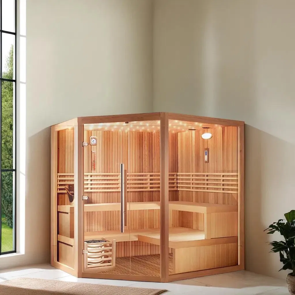 Индивидуальная паровая сауна для дома с печью