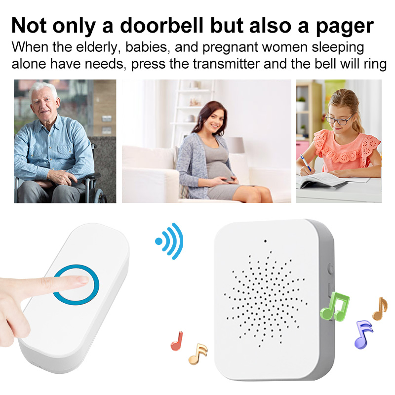 32 Ringtone Cheap Long Distance Home Security Wireless Battery Doorbell