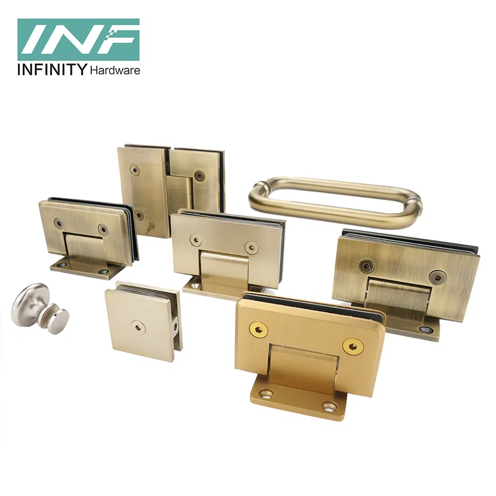 Hot Sale Brass Stainless Steel 304 Mirror Polish Glass to Wall Shower Door Hinge