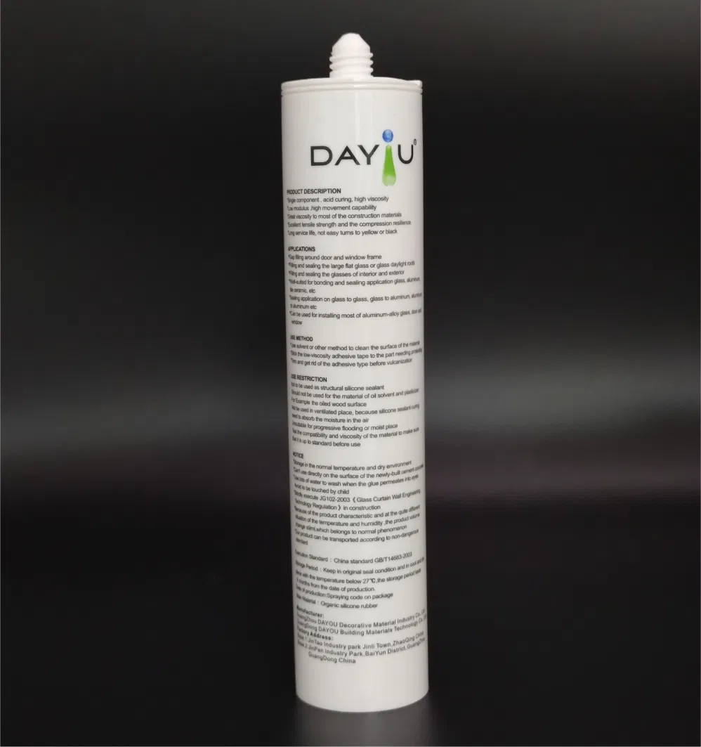Room Temperature Cure Silicone Sealant for Door Window Frame Gap Filling Decoration
