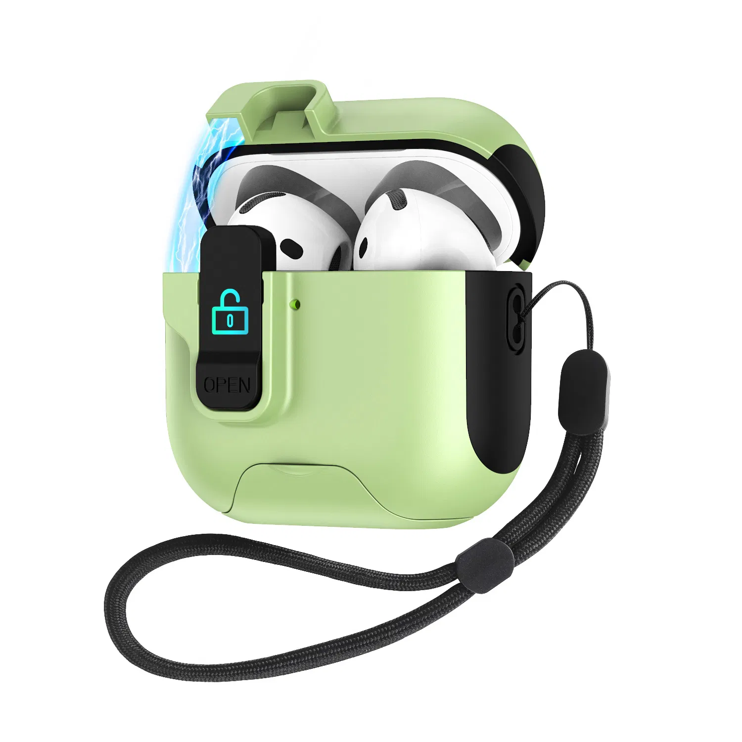 Чехол для AirPods Pro 3, защитный футляр с откидной крышкой