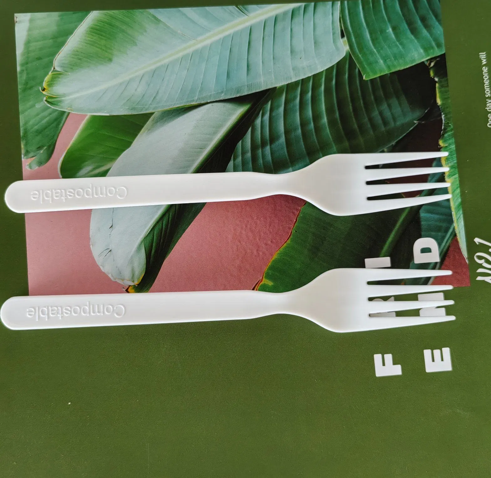 New Design Eco Friendly Compostable Biodegradable Fork Cpla Cutlery Utensils