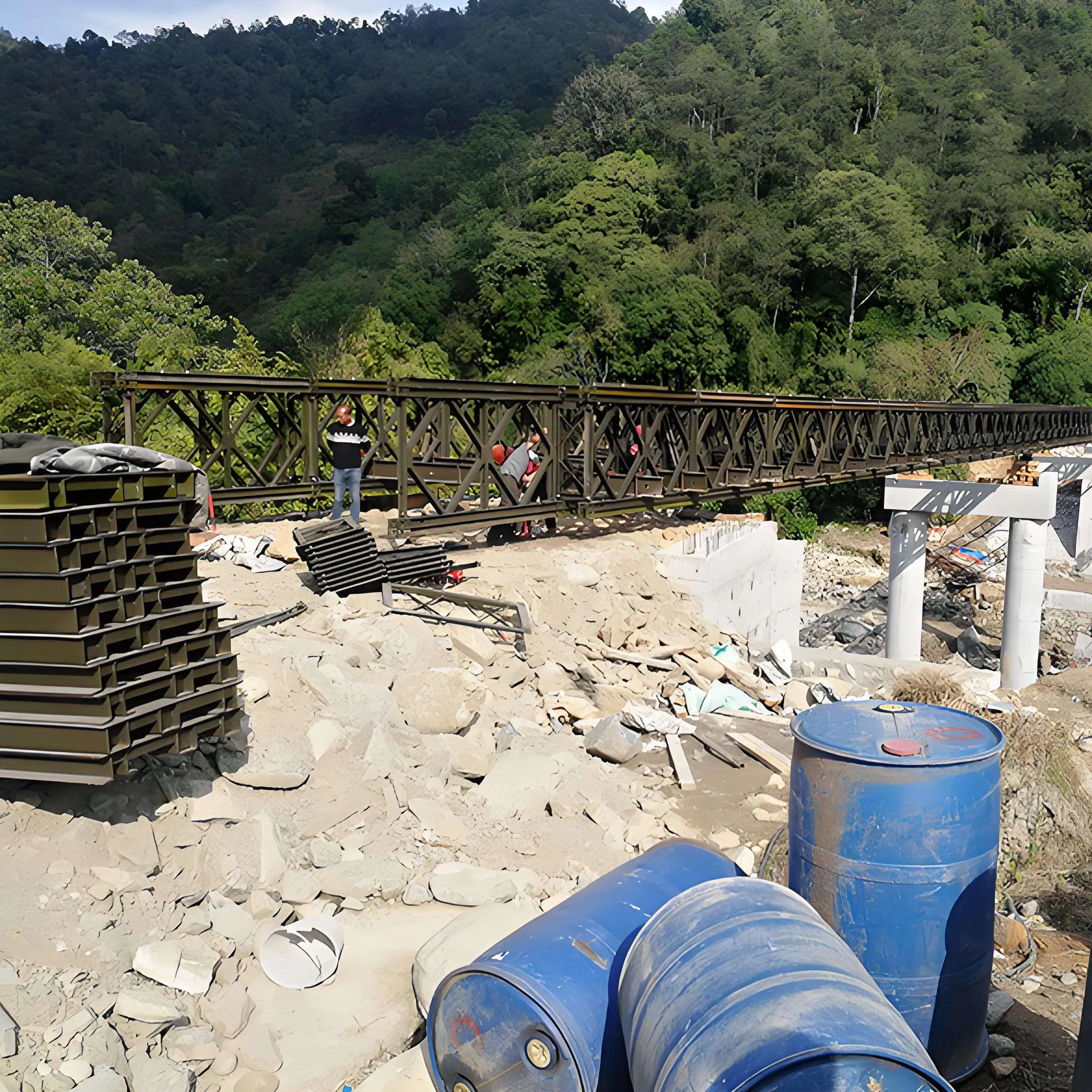 Lifespan CE Certified Steel Bridge Structure Durable Steel Bridge Structure