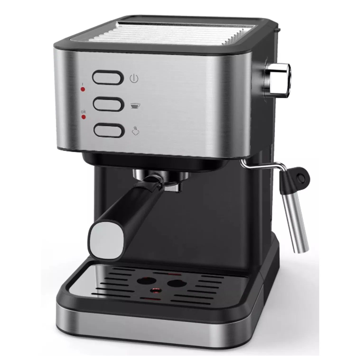 Italian Commercial Espresso Machine with Two Group Heads and Independent Water Boilers for High Volume Hot Sale