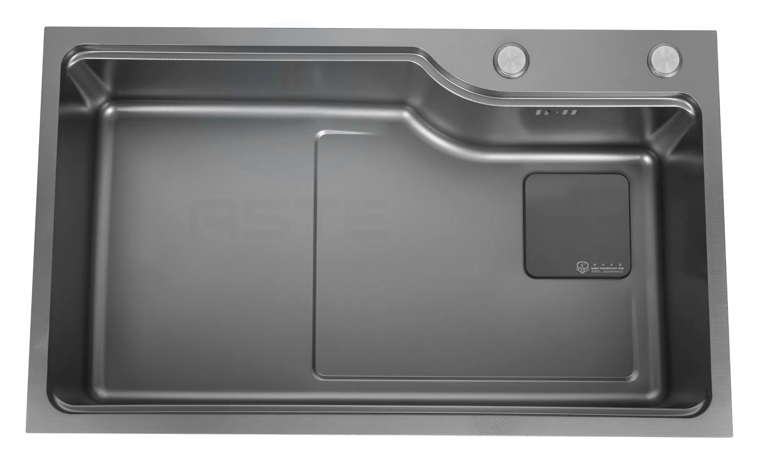 68× 45 Cm with Innovative Drainage System and Multifunction with Accessories Drawn Pressing Stainless Steel 304 Single Bowl Kitchen Sink Spr6845