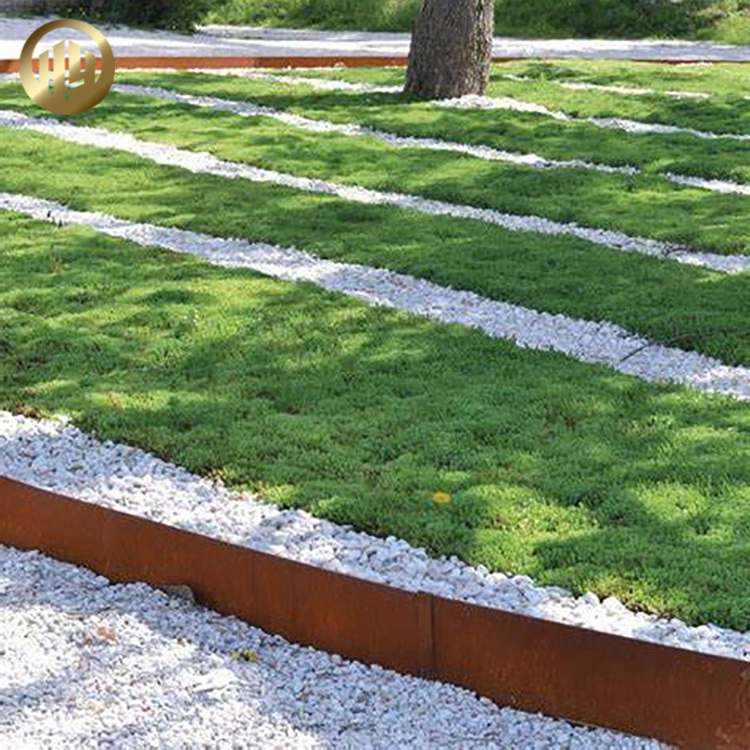 Garden Rusty Treatment Steel Metal Outdoor Landscape Lawn Edging