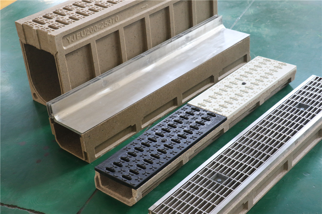 Durable Resin Concrete Drainage Channel for Heavy Traffic Areas