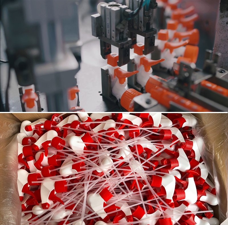 High Quality Household Cleaning 28 /400 410 415 PP Plastic Spray Pump Matte Black Foam Trigger Sprayer