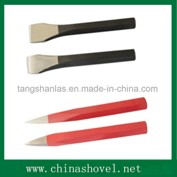 Долото холодное плоское и острое с пластиковой рукояткой