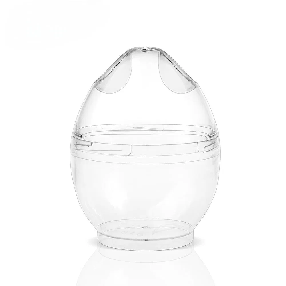 Прозрачные пластиковые стаканы для десертов с логотипом