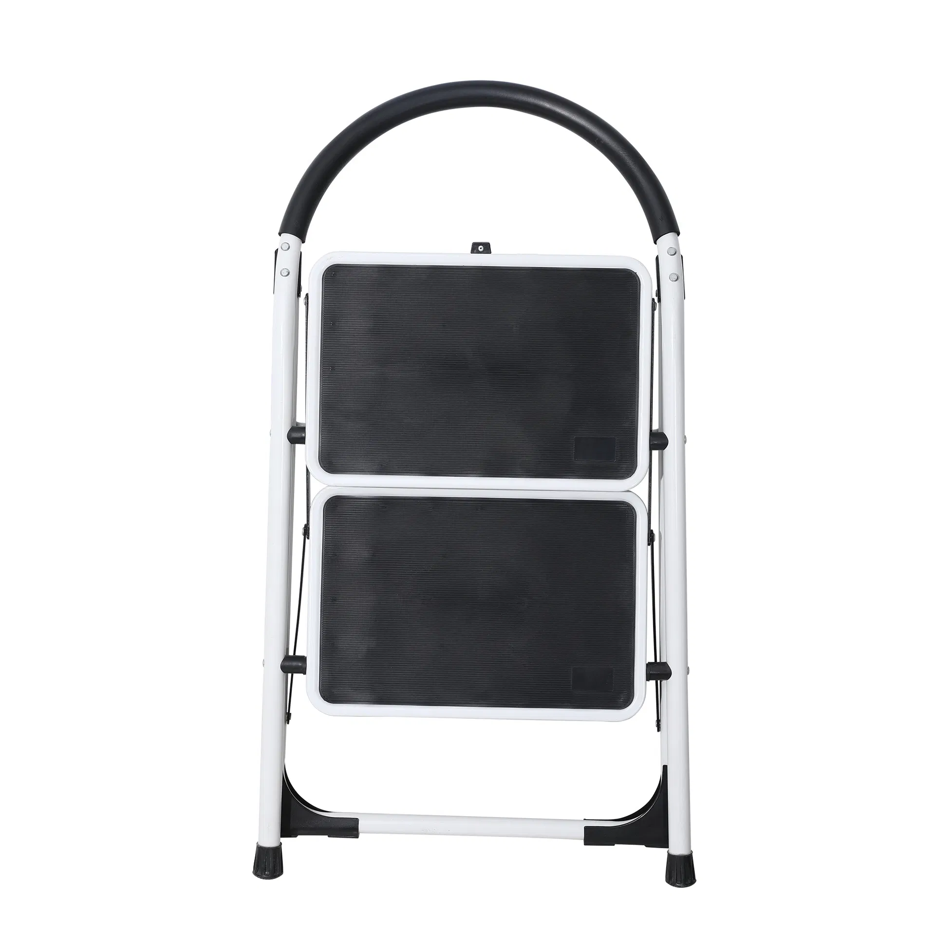 2 Step Steel Ladder with Soft Handrail Folding Ladder with Anti-Slip Step Household Ladder