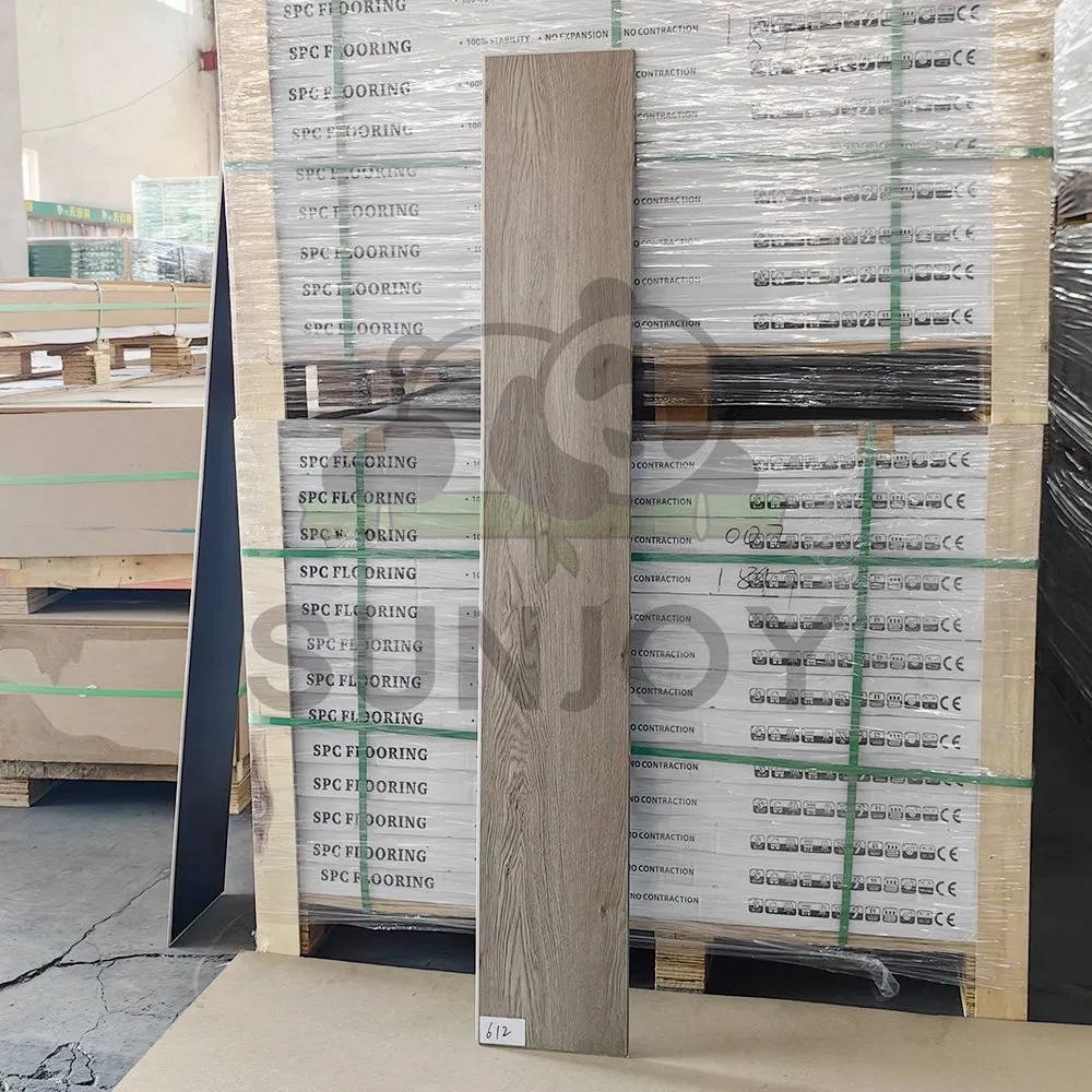 New Engineered Wood Grain Rigid Laminate Spc PVC Sheet Vinyl Plank Flooring