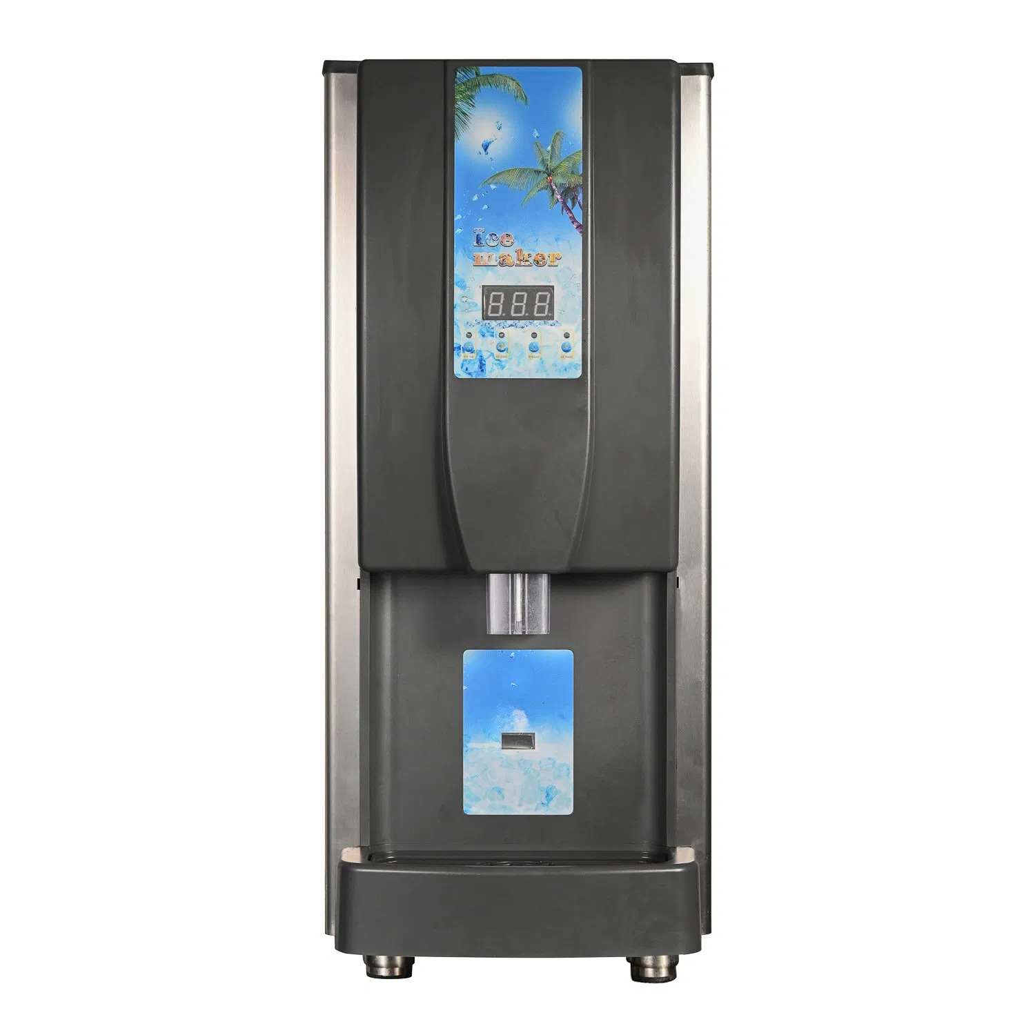 Saige Sg-210b 100kg Per Day Premium Automatic Ice Vending Machine Ice Dispenser Machine Granular Ice Maker Machine Ice Machine Ice Maker Ice Making Machine