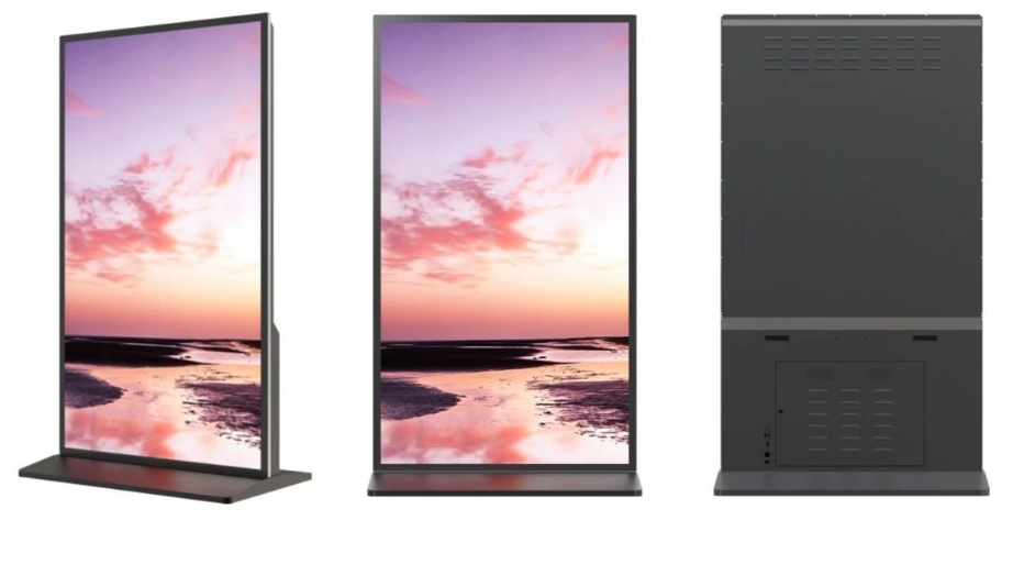 75-Inch Full-Size Screen 4K Monitor Floor-Standing Video Wall for Shopping Mall
