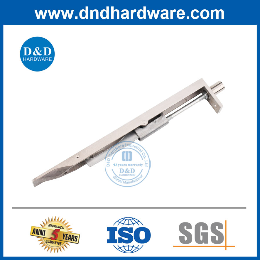 Wooden Door Hardware Satin Stainless Steel Door Flush Bolt Latch