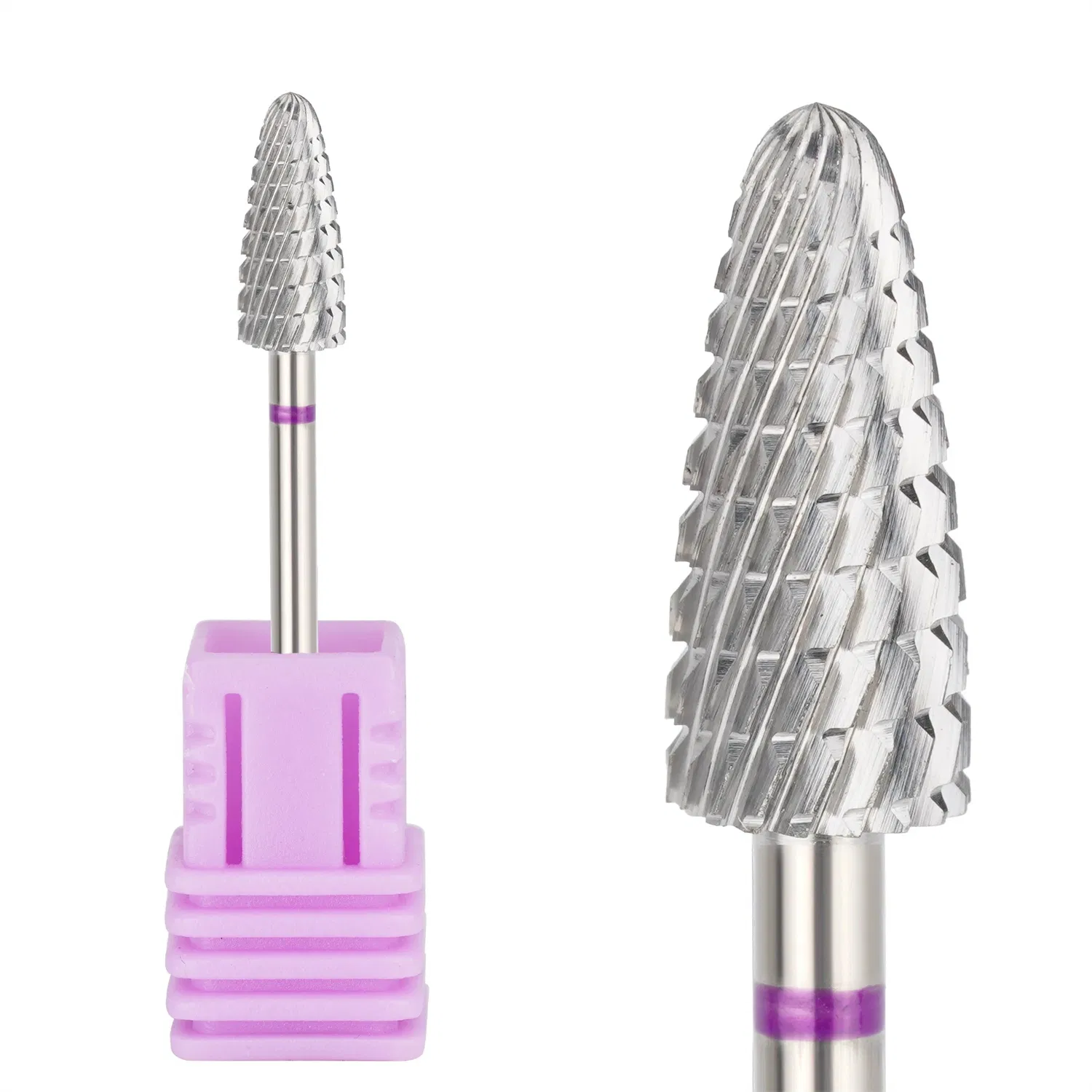 Spear Carbide Nail Drill Bit Rotary Burr Cuticle Clean Bits Milling Cutter for Manicure Nail Salon Tools Nail Drills