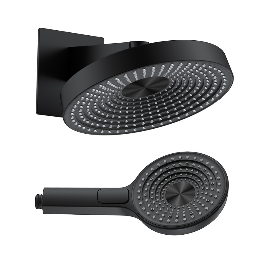 Ceiling Mount Shower System Bathroom Luxury Rain Shower Head Matt Black Rainfall Shower Head