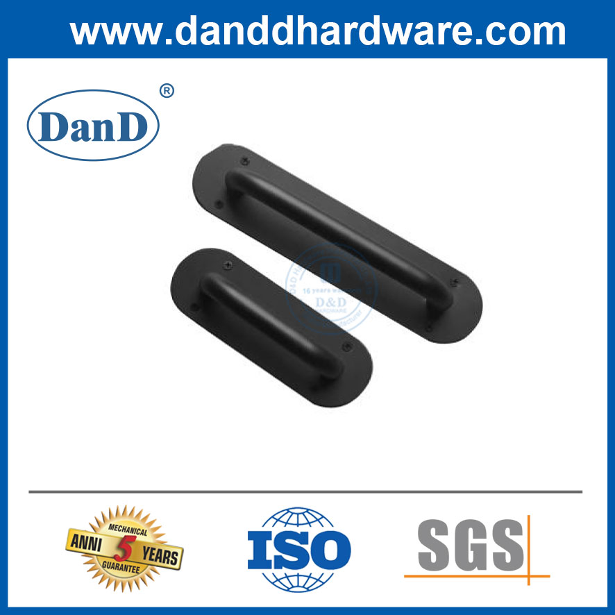 Black Sliding Flush Pull Barn Door Furniture Handle for Closet Cabinet Drawers