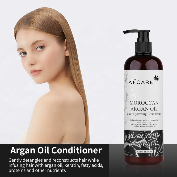 OEM Private Label Argan Oil Conditioner Smoothing Anti-Frizz Organic