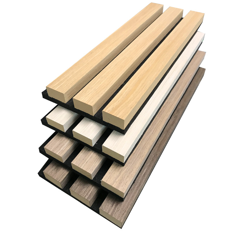 Noise Reduction Wood Slat Acoustic Panels for Stylish Interior Decor