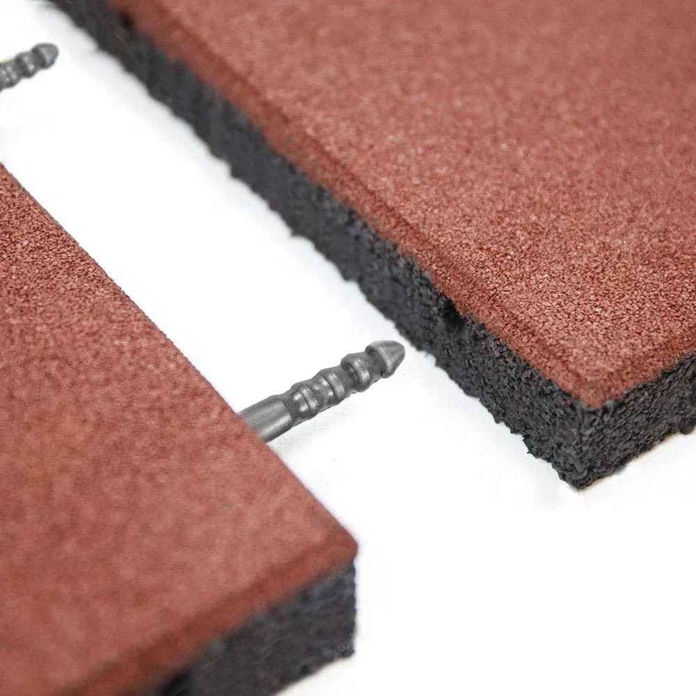 High Traffic Rubber Floor Tile Mat Outdoor Flooring 1mx1m for Kids Play Area