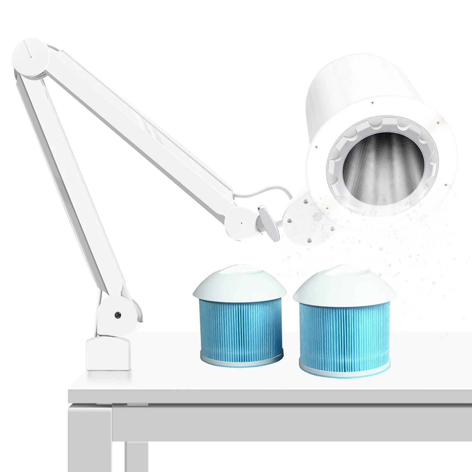 Beauty Salon Equipment 80W Manicure Vacuum Quiet Professional Nail Dust Collector Extractor