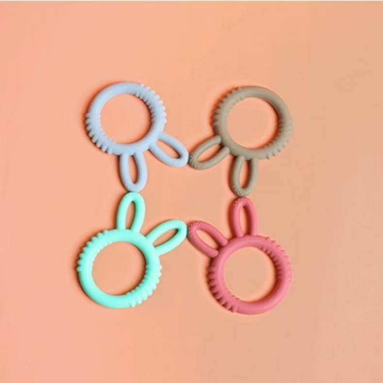 Gentle and Safe Silicone Teethers Rings for Infant Relief