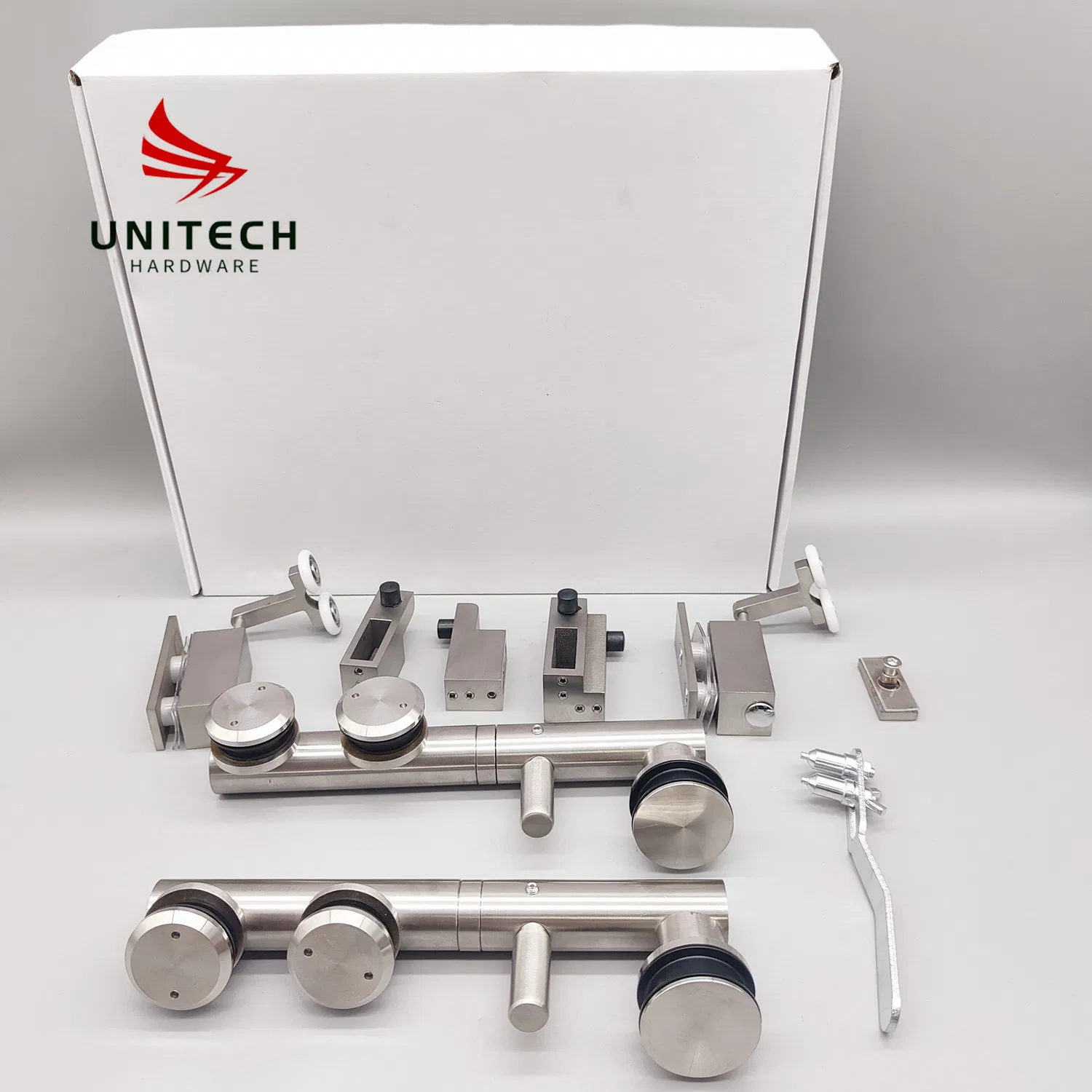 Bathroom Stainless Steel Swing Glass Sliding Folding Door Roller Fittings Accessories