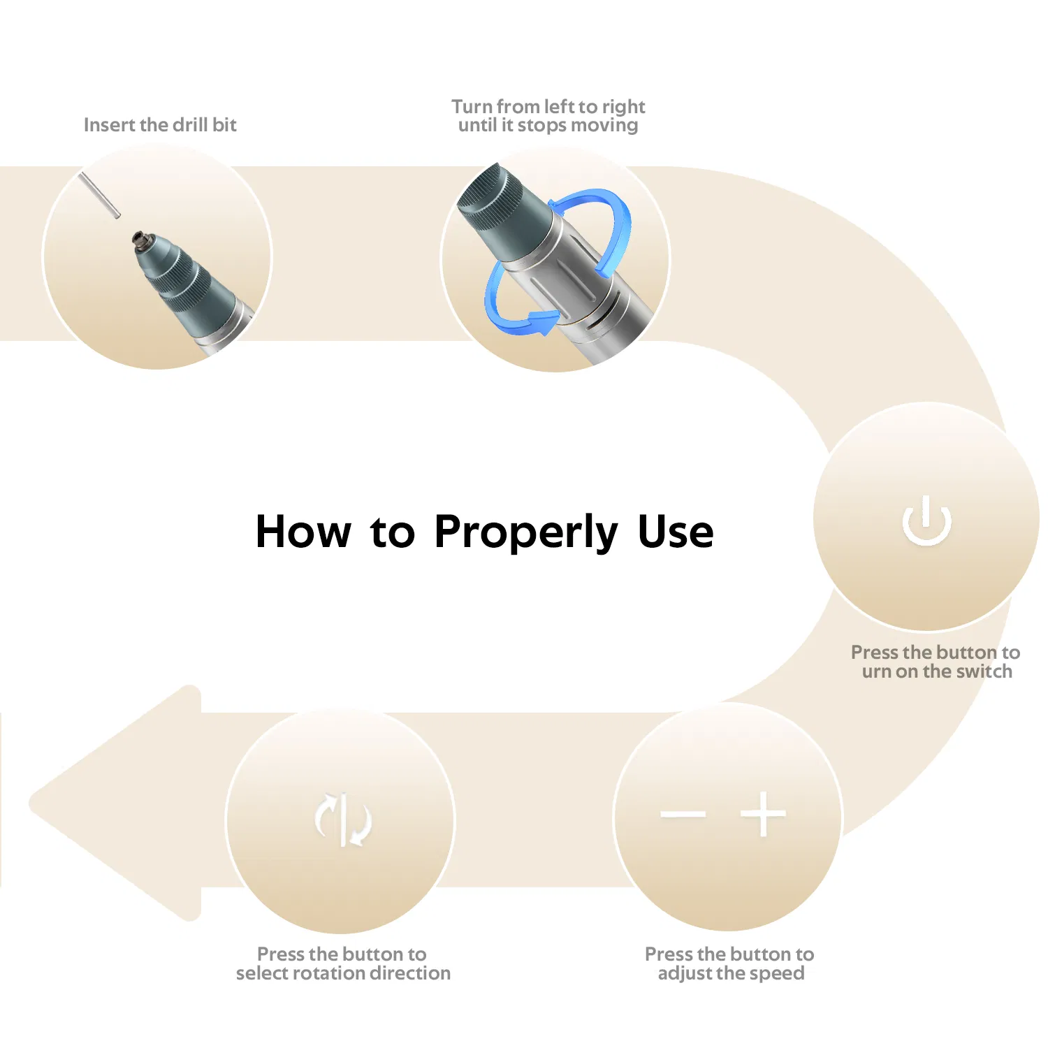 Popularity High Speed 35000 Rpm Desktop Nail Salon Equipment Electric Nail File