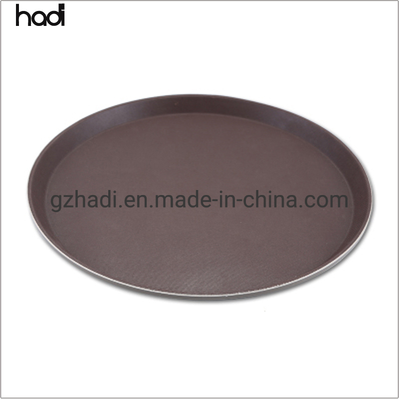 Wholesale China Factory Food Service Supplies Round Plastic Anti Non-Slip Serving Tray Sales Reasonable Price Anti Slip Serving Tray