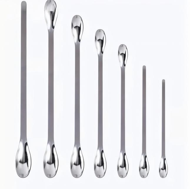 Powder Measuring Spoons Laboratory Steel Medicine Spoon Sampling Spoon
